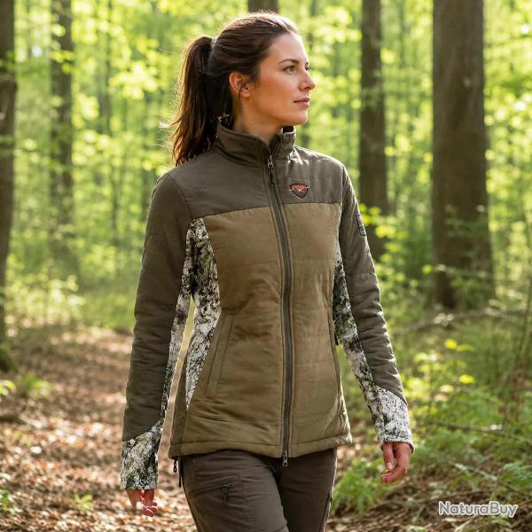 Veste Kate Femme Chasse Polyester Primaloft Gold Camo Ripper