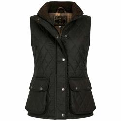 Gilet Walker and Hawkes Haxby Vert Coton Cir&eacute; Femme