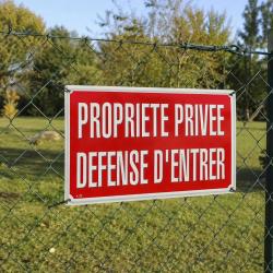 Panneau PROPRIETE PRIVEE DEFENSE D'ENTRER Akilux 35 x 25cm