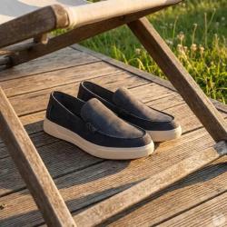Mocassins bleus textile semelle PU mesh du 40 au 46 41