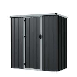 Abri de jardin m&eacute;tal compact avec porte battante 1,40 m&sup2;