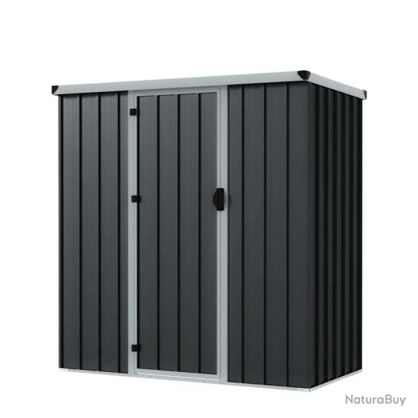 Abri de jardin m�tal compact avec porte battante 1,40 m�