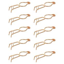 Lot de 10 pi&egrave;ges &agrave; taupe fil rond acier cuivr&eacute;