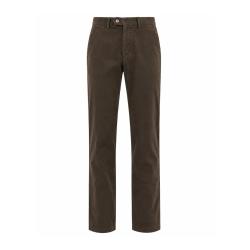 Pantalon marron Calvados c&ocirc;tel&eacute; extensible T38 &Agrave; 60