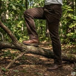 Pantalon marron Calvados c&ocirc;tel&eacute; extensible T38 &Agrave; 60