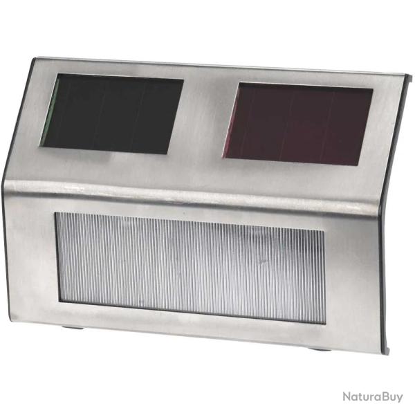 Lot de 4 lampes solaires LED inox - �clairage ext�rieur �co