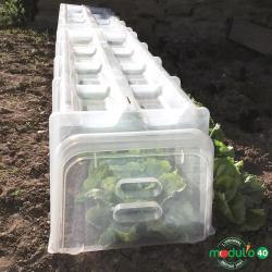 Lot de 2 fermetures pour tunnel de for&ccedil;age / culture