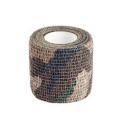Bande auto-agrippante camouflage 5 cm x 4,5 m - R&eacute;utilisable
