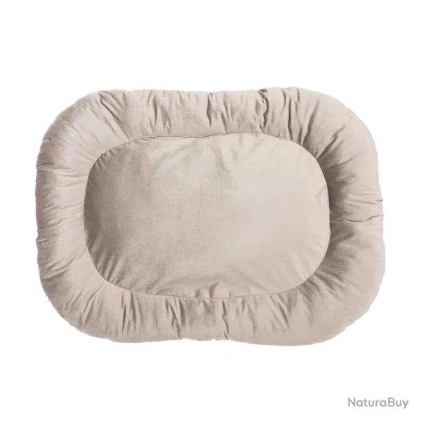 Coussin velvet antid�rapant taupe 90x65 cm pour chien