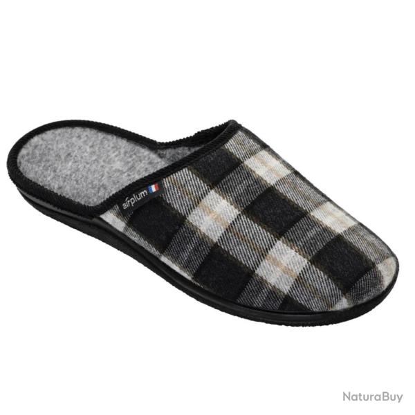 Chaussons mules Walter gris homme confort semelle Airflex