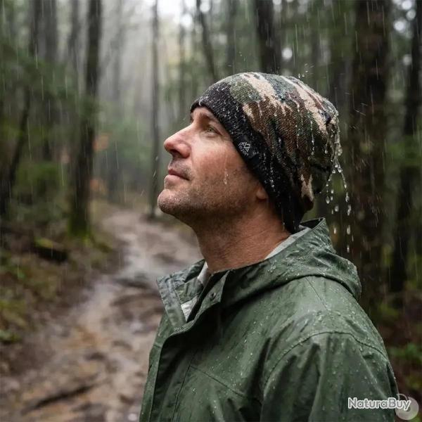 Bonnet Rainshell camo marron Verjari �tanche et respirant