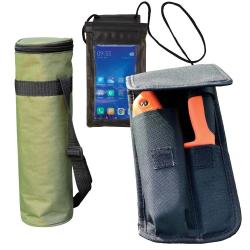 Ensemble de jardinage LVC avec scie, &eacute;tui &eacute;tanche et porte-bouteille