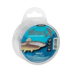 Fil monofilament truite 0.18 mm - R&eacute;sistance 2,7 kg, haute discr&eacute;tion