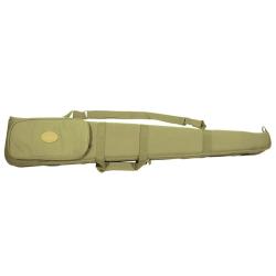 Fourreau double carabine 117 cm - toile verte robuste avec bretelle