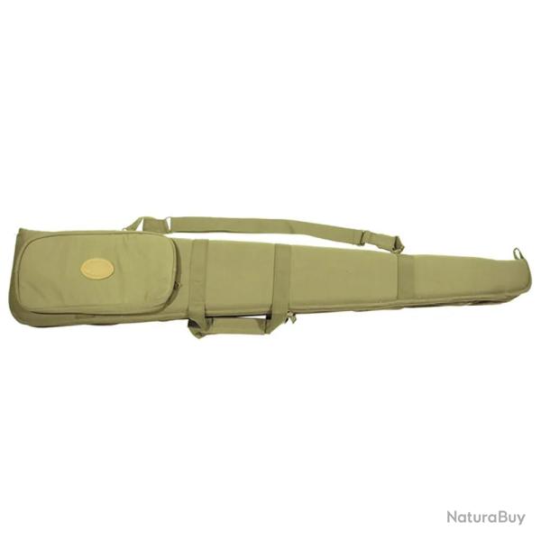 Fourreau double carabine 117 cm - toile verte robuste avec bretelle