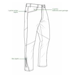 Pantalon en cuir Club Interchasse Lug - Taille 56