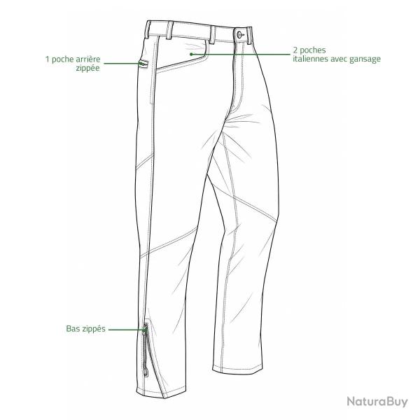 Pantalon en cuir Club Interchasse Lug - Taille 56