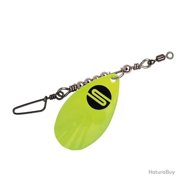 Lot de 2 Palettes Spro Trolling Blades 7 cm jaune fluo