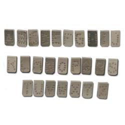 Alphabet pour pince &agrave; tatouer 5&nbsp;mm - Lettres A &agrave; Z sans I,O,Q