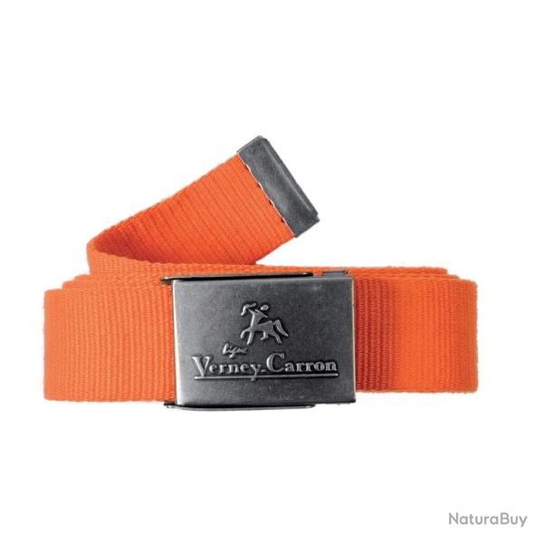 Ceinture Verney-Carron Halifax orange en toile, 120 cm