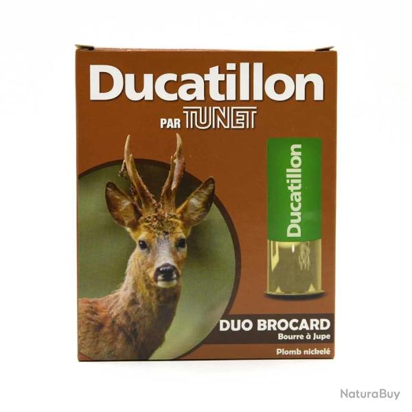 Boite de 10 cartouches cal.12/70 bourre jupe "Duo Brocard" 390m/s