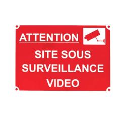 Panneau SITE SOUS SURVEILLANCE VIDEO Akilux 34 x 24cm