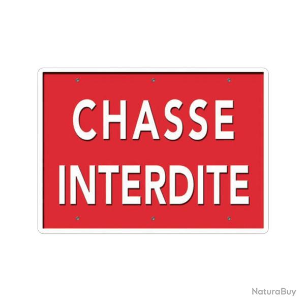 Panneau � Chasse interdite � Akilux 26x20cm