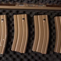 4 chargeurs M4 WE GBBR OPEN BOLT (TAN)