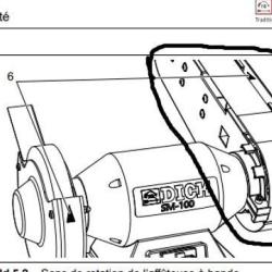 Bras complet de rechange pour Dick SM-100 aff&ucirc;teuse &agrave; bande