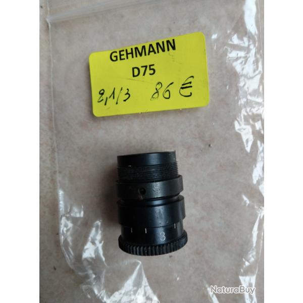 Tunnel micromtrique porte guidon GEHMANN D75 2,1/3 avec insert en TBE