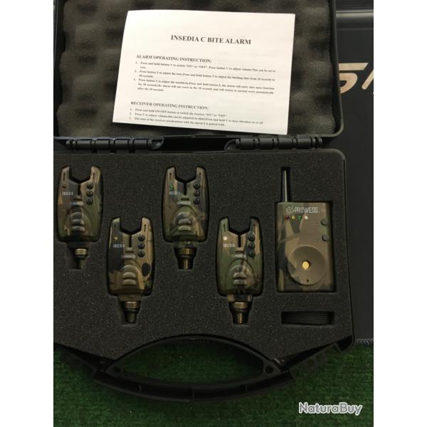 Coffret 4 d�tecteurs Carpe PROWESS INSEDIA C version camo avec centrale