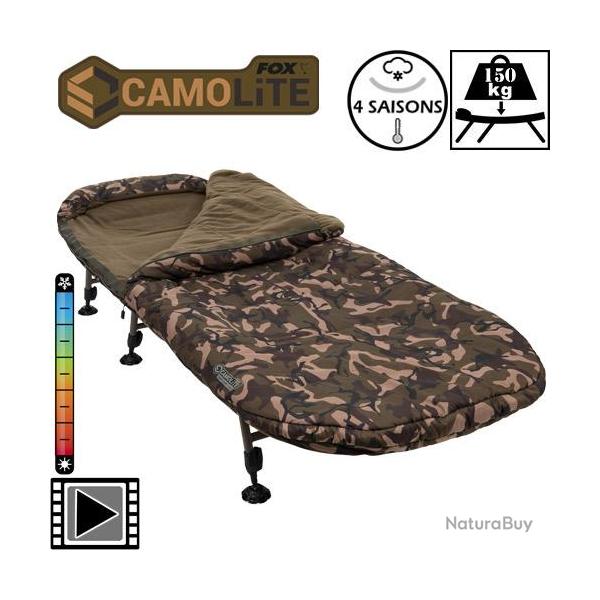 Bed Chair Fox Camolite Compact Sleep System 6 pieds 4 saisons