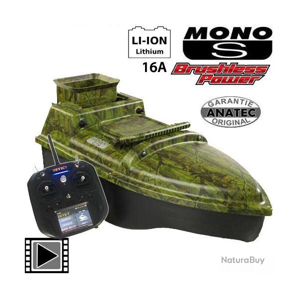 Bateau Amorceur Anatec Monocoque S Oak Lithium 16A Brushless DE-SR07