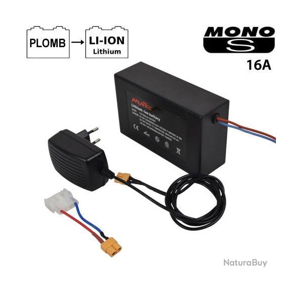 Pack Conversion Anatec Batterie Lithium Monocoque 16Ah