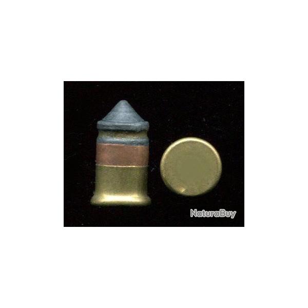 9 mm Flobert � balle Bosquette - TRES RARE en double culot - fabrication SFM marque GG