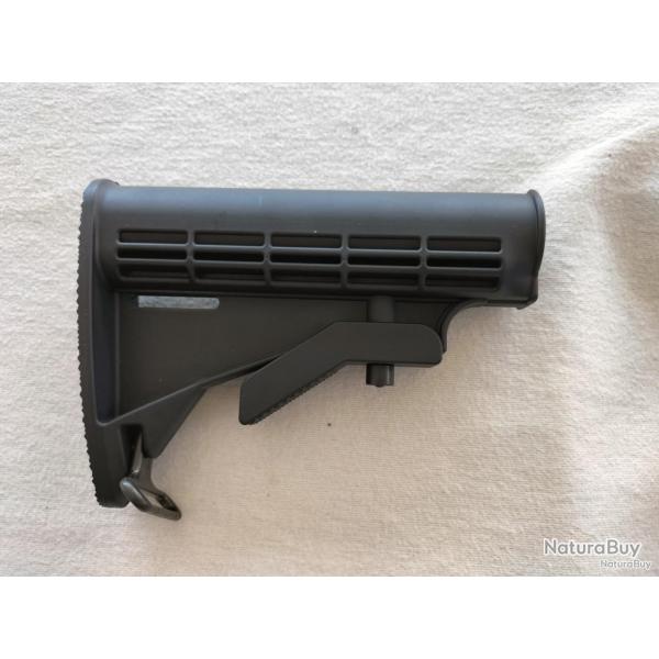 Crosse type American Mod 0 / CAR-15 pour M4 AEG - Noir airsoft