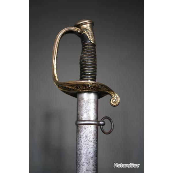 Sabre Franais d'officier d'infanterie modle 1855 - France, dat 1859