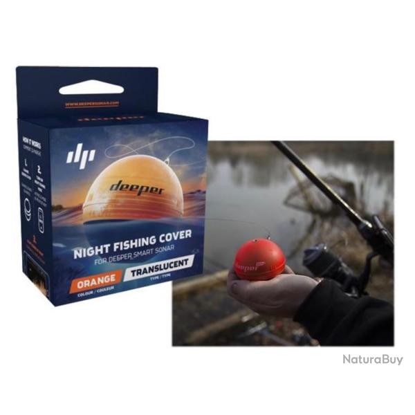 Couvercle de nuit (Night cover) pour sondeur DEEPER couleur orange