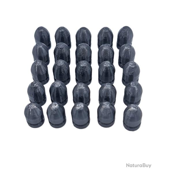 20 Ogives Round Nose type cal.45 (445) pour tir r�duit Pistolet Charles Moore poudre noire
