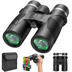 Jumelles 10x42 HD BaK4 Etanches Antibu&eacute;e Professionnelles Chasse Observation avec adaptateur