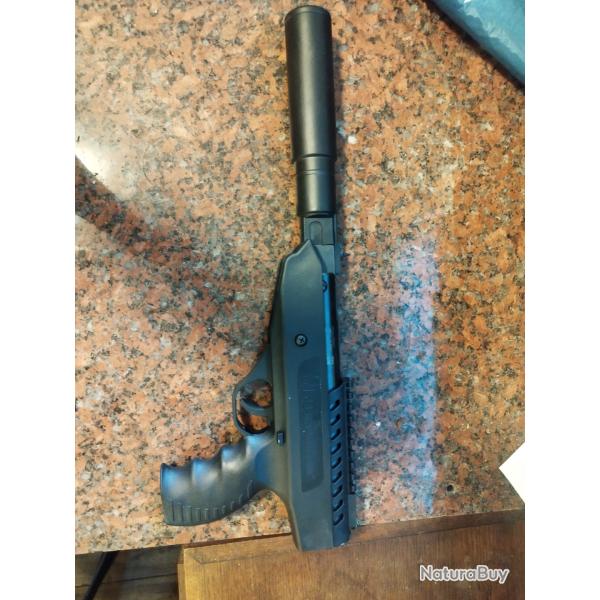 Pistolet � plomb BO Manufacture Langley Silencer - Cal. 4.5 10 Joules - 10 Joules /  a r�par�