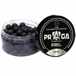 Bo&icirc;te de 50 balles en acier et caoutchouc cal.50 - Praga