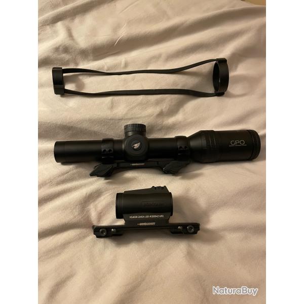 Optiques (lunette et point rouge) sauer 404