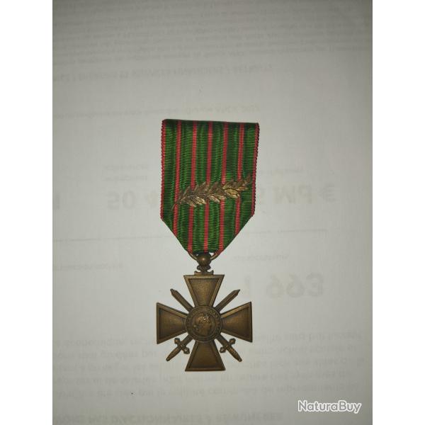 Croix de guerre ww1 avec palme