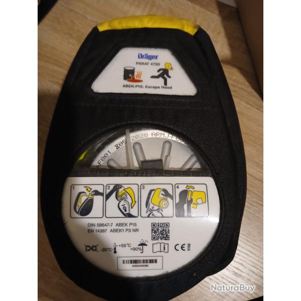 Offre Draeger Cagoule d'�vacuation filtrante Parat 4720