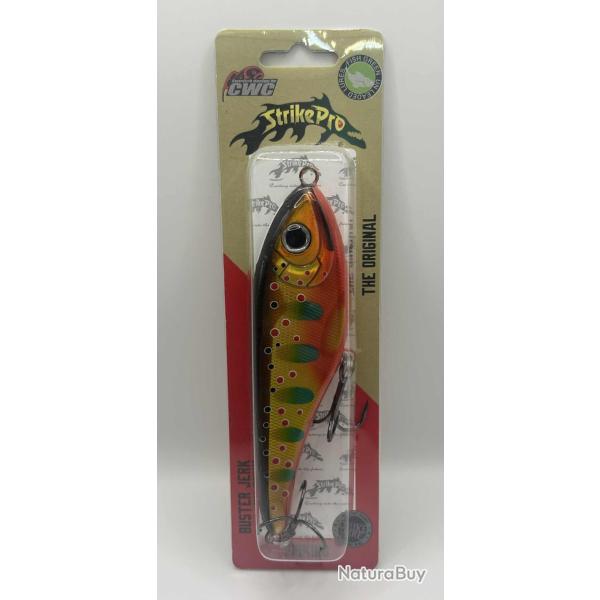 Leurre CWC Strike Pro Buster Jerk 15cm 75g Fire Trout