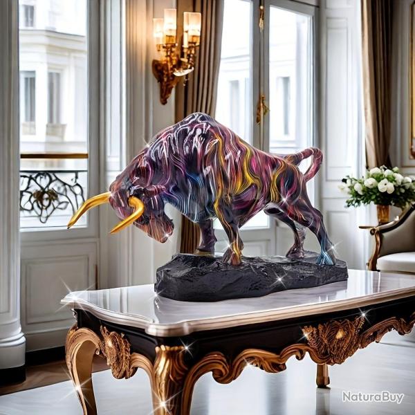 Superbe Grand Taureau en Resine, Modele: A