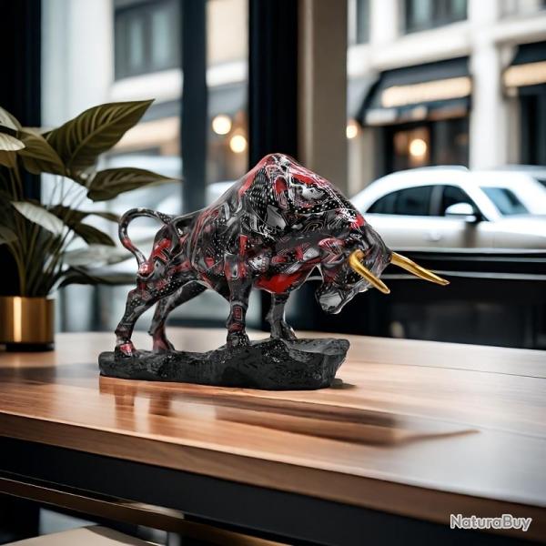 Superbe Grand Taureau en Resine, Modele: B