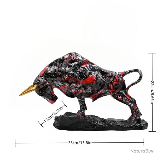 Superbe Grand Taureau en Resine -B 20260729082524