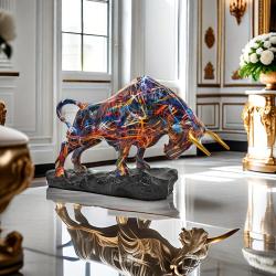 Superbe Grand Taureau en Resine -F 20260729082524